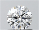 Lab Grown Diamond 0.76 Carats, Round with Ideal Cut, D Color, VVS2 Clarity and Certified by IGI