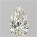 Natural Diamond 0.91 Carats, Pear with  Cut, J Color, VVS1 Clarity and Certified by GIA