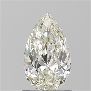 Picture of Natural Diamond 0.91 Carats, Pear with  Cut, J Color, VVS1 Clarity and Certified by GIA