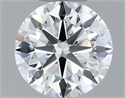 Natural Diamond 0.50 Carats, Round with Very Good Cut, F Color, VS1 Clarity and Certified by GIA