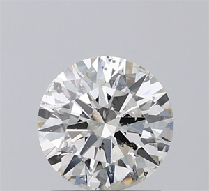 Picture of Natural Diamond 1.01 Carats, Round with Excellent Cut, I Color, SI2 Clarity and Certified by IGI
