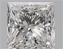 Natural Diamond 0.70 Carats, Princess with  Cut, D Color, SI1 Clarity and Certified by GIA