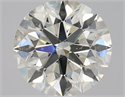 Natural Diamond 0.80 Carats, Round with Excellent Cut, K Color, SI2 Clarity and Certified by GIA