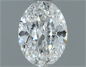 Natural Diamond 1.20 Carats, Oval with  Cut, F Color, SI2 Clarity and Certified by IGI