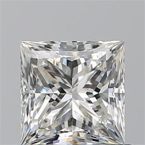 Picture of Natural Diamond 0.91 Carats, Princess with  Cut, I Color, VVS2 Clarity and Certified by GIA