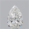 Natural Diamond 0.52 Carats, Pear with  Cut, H Color, VVS1 Clarity and Certified by GIA