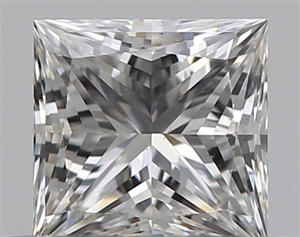 Foto Diamante Natural 0.42 quilates, Princesa , Color H, claridad VS2 y certificado GIA de