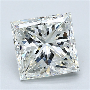 Picture of Natural Diamond 3.02 Carats, Princess with  Cut, I Color, VS2 Clarity and Certified by GIA