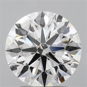 Picture of Lab Grown Diamond 2.84 Carats, Round with Ideal Cut, E Color, VVS2 Clarity and Certified by IGI