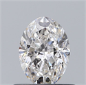 Natural Diamond 0.60 Carats, Oval with  Cut, F Color, SI1 Clarity and Certified by GIA