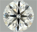 Natural Diamond 0.70 Carats, Round with Excellent Cut, J Color, VVS2 Clarity and Certified by IGI