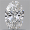 Natural Diamond 0.52 Carats, Oval with  Cut, E Color, VS2 Clarity and Certified by GIA