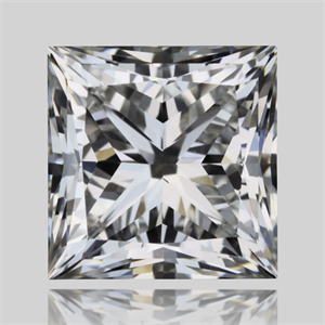Picture of Natural Diamond 0.80 Carats, Princess with  Cut, G Color, VVS2 Clarity and Certified by GIA