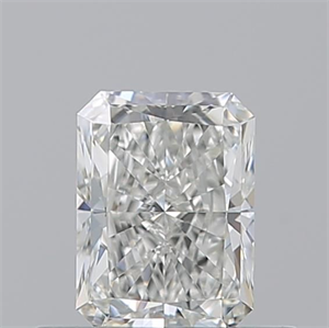 Picture of Natural Diamond 0.51 Carats, Radiant with  Cut, H Color, VVS1 Clarity and Certified by GIA