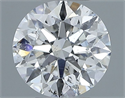 Natural Diamond 0.70 Carats, Round with Excellent Cut, F Color, SI2 Clarity and Certified by IGI