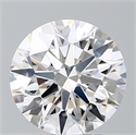 Lab Grown Diamond 3.75 Carats, Round with Ideal Cut, D Color, VS1 Clarity and Certified by IGI