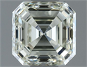 Natural Diamond 1.00 Carats, Asscher with  Cut, K Color, VVS1 Clarity and Certified by IGI