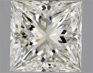 Picture of Natural Diamond 1.02 Carats, Princess with  Cut, J Color, VVS2 Clarity and Certified by GIA