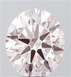 Picture of Lab Grown Diamond 6.74 Carats, Round with Very Good Cut, Fancy Pink Color, VS1 Clarity and Certified by IGI