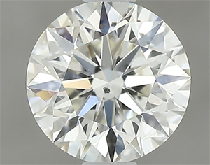 Picture of Natural Diamond 0.73 Carats, Round with Excellent Cut, J Color, I1 Clarity and Certified by GIA