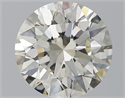 Natural Diamond 4.42 Carats, Round with Excellent Cut, L Color, IF Clarity and Certified by GIA