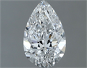 Diamante Natural 0.50 quilates, De pera , Color E, claridad VVS2 y certificado GIA