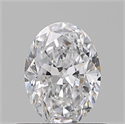 Natural Diamond 0.51 Carats, Oval with  Cut, D Color, VS1 Clarity and Certified by GIA