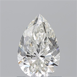 Picture of Natural Diamond 1.01 Carats, Pear with  Cut, H Color, SI1 Clarity and Certified by GIA