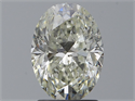 Natural Diamond 1.71 Carats, Oval with  Cut, K Color, SI2 Clarity and Certified by GIA