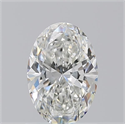 Natural Diamond 1.01 Carats, Oval with  Cut, H Color, IF Clarity and Certified by GIA