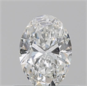 Natural Diamond 0.50 Carats, Oval with  Cut, G Color, SI1 Clarity and Certified by GIA