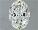 Natural Diamond 1.21 Carats, Oval with  Cut, J Color, VS2 Clarity and Certified by IGI