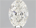 Natural Diamond 0.73 Carats, Oval with  Cut, H Color, SI1 Clarity and Certified by GIA