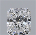Diamante Natural 0.71 quilates, Radiante , Color D, claridad SI1 y certificado GIA
