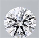 Lab Grown Diamond 3.87 Carats, Round with Ideal Cut, D Color, VS1 Clarity and Certified by IGI