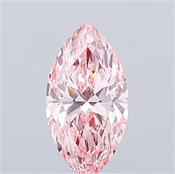 Picture of Lab Grown Diamond 2.05 Carats, Marquise with  Cut, Fancy Vivid Pink Color, VS1 Clarity and Certified by IGI