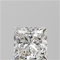 Natural Diamond 0.84 Carats, Princess with  Cut, H Color, VVS2 Clarity and Certified by GIA