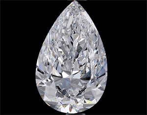 Picture of Natural Diamond 2.55 Carats, Pear with  Cut, D Color, IF Clarity and Certified by GIA