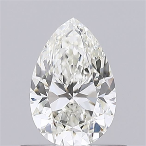 Picture of Natural Diamond 0.46 Carats, Pear with  Cut, J Color, VS1 Clarity and Certified by GIA