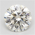 Natural Diamond 0.52 Carats, Round with Excellent Cut, J Color, IF Clarity and Certified by GIA
