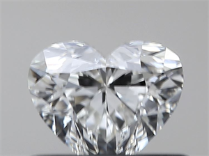 Picture of Natural Diamond 0.45 Carats, Heart with  Cut, H Color, VVS1 Clarity and Certified by GIA