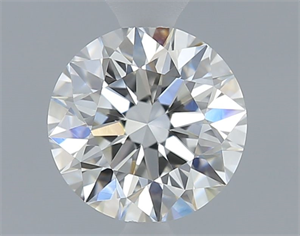 Picture of Natural Diamond 0.53 Carats, Round with Excellent Cut, H Color, VVS2 Clarity and Certified by GIA