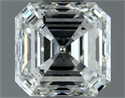 Natural Diamond 1.01 Carats, Asscher with  Cut, H Color, SI1 Clarity and Certified by IGI