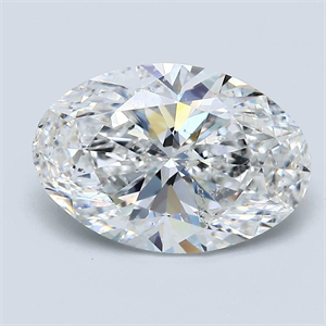 Foto Diamante Natural 3.02 quilates, Ovalado , Color F, claridad SI1 y certificado GIA de