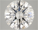 Natural Diamond 5.02 Carats, Round with Excellent Cut, F Color, I1 Clarity and Certified by IGI