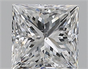 Natural Diamond 0.70 Carats, Princess with  Cut, E Color, SI1 Clarity and Certified by GIA