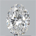 Natural Diamond 0.75 Carats, Oval with  Cut, E Color, VVS2 Clarity and Certified by GIA