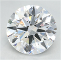 Lab Grown Diamond 2.30 Carats, Round with Excellent Cut, D Color, IF Clarity and Certified by GIA