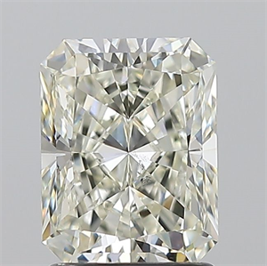 Foto Diamante Natural 1.73 quilates, Radiante , Color K, claridad SI1 y certificado GIA de