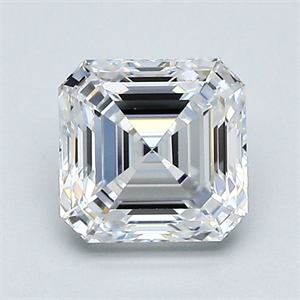 Foto Diamante Natural 1.54 quilates, Asscher , Color D, claridad VVS2 y certificado GIA de